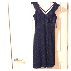 Blue Dress with polkadots